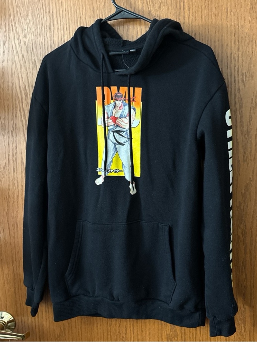 Black Graphic Hoodie street fighter video game Sweatshirt